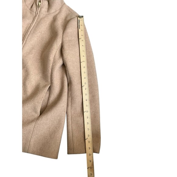 J.CREW Women’s Village Wool Blend Camel Brown Coat Size 10 - Picture 3 of 8